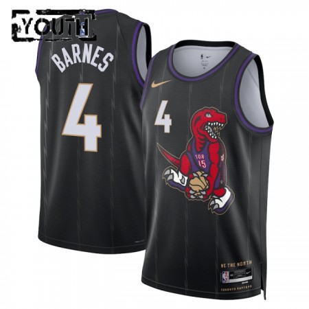 Camiseta Niños NBA Toronto Raptors Scottie Barnes 2024-25 Nike City Edition Negro Swingman Camiseta Niños NBA Toronto Raptors Scottie Barnes 2024-25 Nike City Edition Negro Swingman